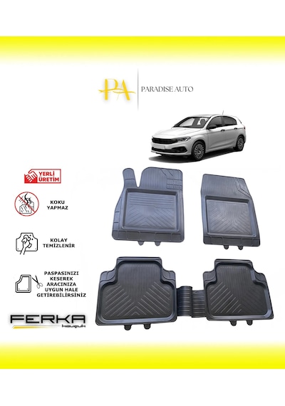 Fiat Egea Hb 2015 Ve Üstü Uyarlanabilir Universal Havuzlu Paspas