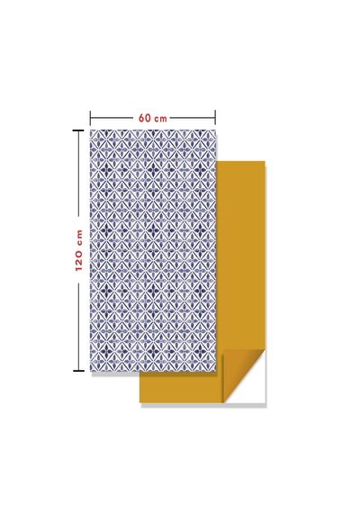 Kendinden Yapışkanlı Fayans Kaplama Pvc Karo Serenity Desen 60x120 Cm 7 Adet 5 M2