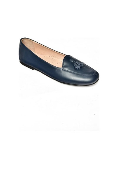 Fox Shoes R667001203 Lacivert Hakiki Deri Babet Lacivert