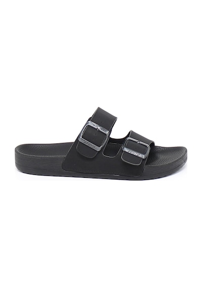 Nesil Shoes Bnt 53001 Siyah Anatomik Tokalı Erkek Terlik Siyah