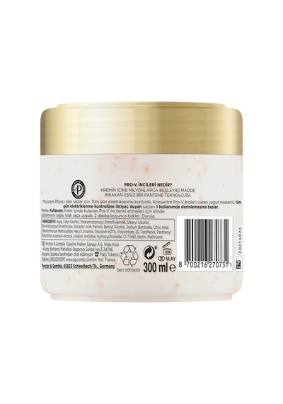 Pro-v Miracles Frizz No More Elektriklenme Karşıtı Maske Kuru Ve Kıvırcık Saçlar İçin 300 Ml 44252302
