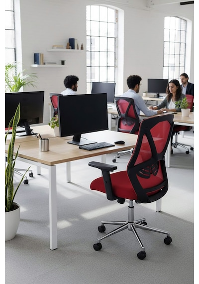 Ofisbazaar Dolphin Siyah Fileli Çalışma Koltuğu Ergonomik Şef Ve Toplantı Koltuğu Kırmızı Kırmızı Ofisbazaar Dolphin Siyah Fileli Çalışma Koltuğu Ergonomik Şef Ve Toplantı Koltuğu Kırmızı Kırmızı