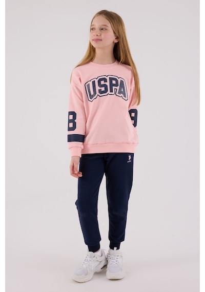 U.S. Polo Assn. U.s. Polo Assn Kız Çocuk Pembe Eşofman Takımı Us2321-c-v2 Pembe