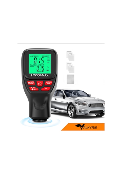 Valkyrie Hw300-max Dijital Kaplama Kalınlığı Ölçer 0-2000 Μm, Fe/nfe Otomatik Algılama, Lcd Ekran