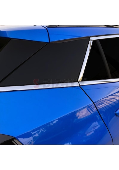 S-dizayn Peugeot 2008 2 Krom Cam Çerçevesi 12 Prç 2020-2023 A+ Kalite