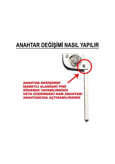 Gma Keys Insignia Astra J Corsa 2 Butonlu Kumanda Kabı Anahtar Kabı