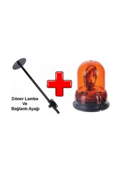 Döner (Tepe) Lamba 12V + Asansörlü Döner Lamba Ayağı Set (542052644)