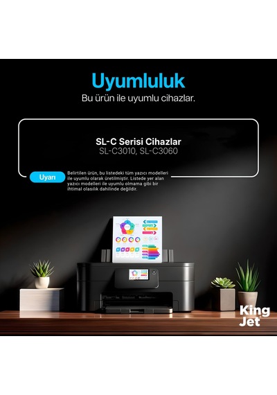 Kingjet Samsung Uyumlu Clt-y503l Yüksek Kapasiteli Sarı Yellow Çipli  Uyumlu Toner