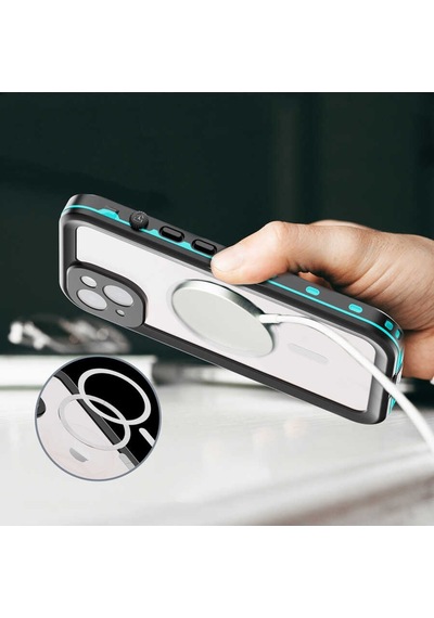 Apple Uyumlu iPhone 14 Kilif 360 Su Geçirmez 1-1 Silikon Zirhli Kapak 565113183