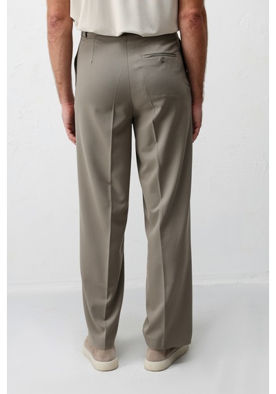 Antioch Relaxed Fit Kemerli Erkek Pantolon Haki