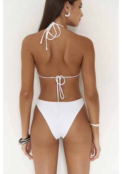 Mai Collection Mai Studios Co. Samudra Halka Detaylı Beyaz Bikini Üstü Beyaz