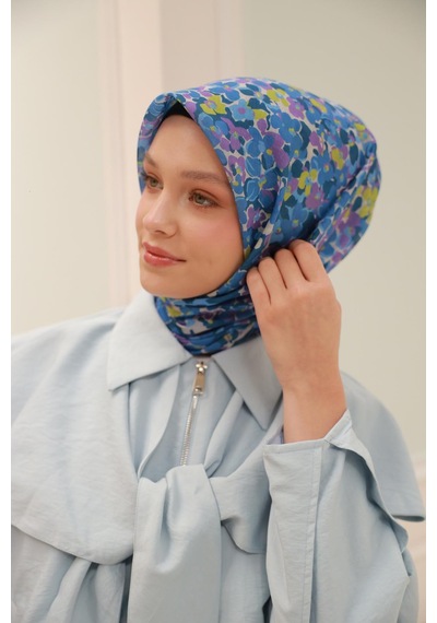 Silk Home Soft Eşarp 73081-16 Taş, Bebe Mavi, Mor, Yağ Yeşili, İndigo
