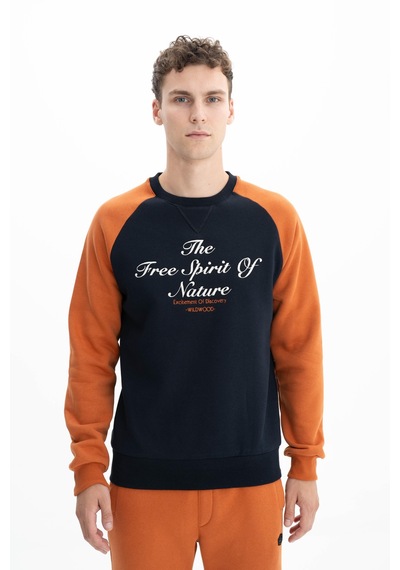 AR-MA Arma Erkek Regular Fit Baskı Yazılı Bisiklet Yaka Sweatshirt 001