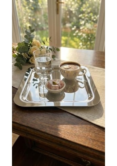 Lı Gümüş Ahşap Stantlı Dörtgen Baharatlık Seti Diğer