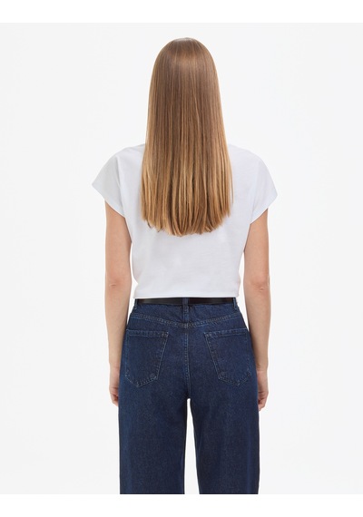 Pierre Cardin Kadın Beyaz Tişört Basic 50325454-vr013