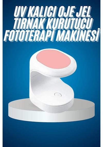 Kalıcı - 124 - Oje Kurutucu Uv Led Teknolojisi Tnabilir Mini - Glblseme - Tırnak Kurutucu