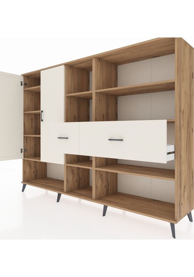 Hyperion Dolap 10 Raflı 2 Çekmeceli 2 Kapaklı 220x44x163 Çam-aytaşı Aytası - Atlas Çam Hyperion Dolap 10 Raflı 2 Çekmeceli 2 Kapaklı 220x44x163 Çam-aytaşı Aytası - Atlas Çam