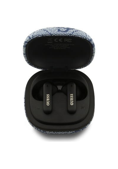Guess PU 4G Desenli Klasik Metal Yazı Logolu Bluetooth 5.4 Kulak İçi Kulaklık