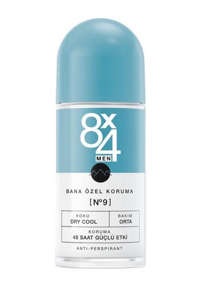 8X4 No:9 Bana Özel Koruma Dry Cool Erkek Roll-On 50 ML