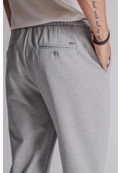 Braccas Erkek Yandan Cepli Beli Lastikli Relaxed Fit Jogger Pantolon Lacivert Gri