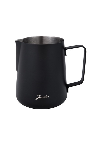 Jumbo Ventı Çelik Süt Potu Siyah 700 Ml