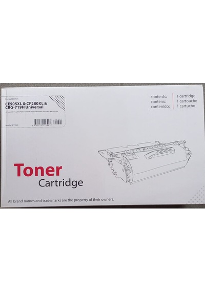 XBox HP CE 505XL & CF280XL& CRG 719H Toner