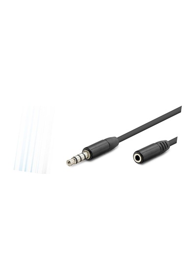 3.5 Mm Trrs Aux Uzatma Kablosu 3 M - Siyah Hdx1011 Evimdeyokyok