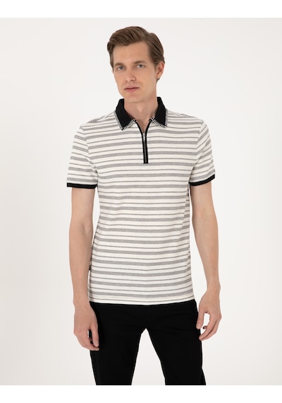 Pierre Cardin Erkek Bej Tişört 50306085-vr011 Bej
