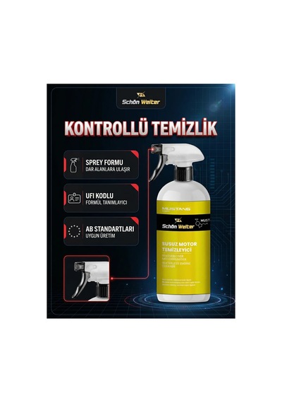 Araç Oto Susuz Motor Temizleyici 500ml Sprey Mustang