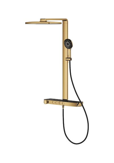Grohe Rainshower Aqua Pure Duvara Monte Termostatlı Duş Sistemi - 100961gl00 Altın