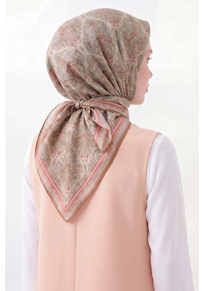 Silk Home Soft Eşarp Rûmi Asit Yeşili 90x90 Çok Renkli