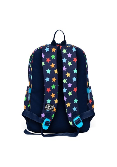 Coral High Kız Çocuk Lacivert Yıldız Desenli İlkokul Sırt Çantası Dört Bölme 33209
