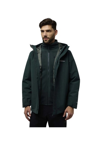 Jack Wolfskin Jack Wolfksin Altenberg 3in 1 Erkek Mont Black Olive Black Olive