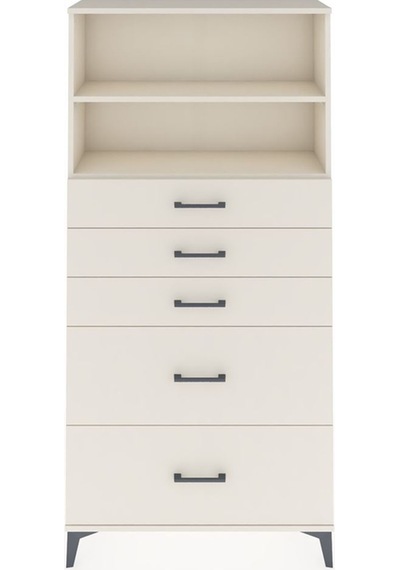 Arges Dolap 2 Raflı 5 Çekmeceli 88x30x182 Aytaşı-aytaşı Aytaşı