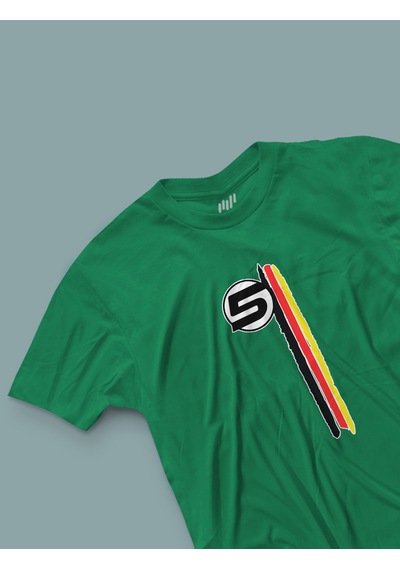 Fnbx Sebastian Vettel 3 Çizgili T-shirt Yeşil
