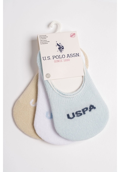 U.s. Polo Assn Bebek Us Polo Erkek Bebek Babet Çorap Mavibejbeyaz Usb2601-c-v2 Mavi/bej/beyaz