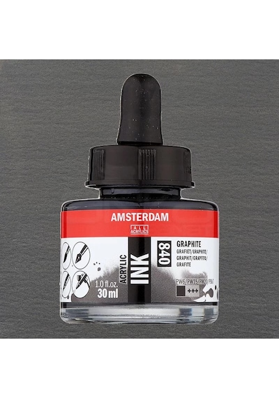 Talens Amsterdam Acrylic Ink 30ml 840 Graphite