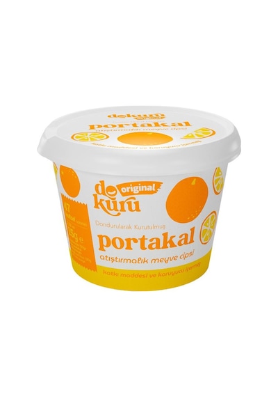Dokuru Portakal Kuru Meyve Cipsi - Dondurularak Kurutulmuş Freeze Dried Çıtır Portakal 150 G