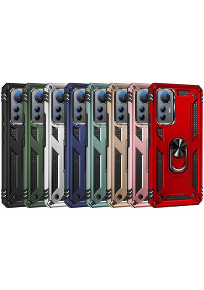Xiaomi Mi 12 Lite Kilif Zore Vega Yüzüklü Standli Zirh Kilif 559731790