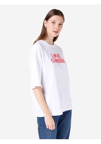 Colin's Colins Beyaz Kadın Tshirt K.kol Cl1067263 Q1.v1 Wht Beyaz