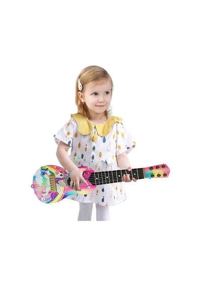 6 Telli Oyuncak Çocuk Gitarı Ispanyol Gitar 50 Cm Ünic