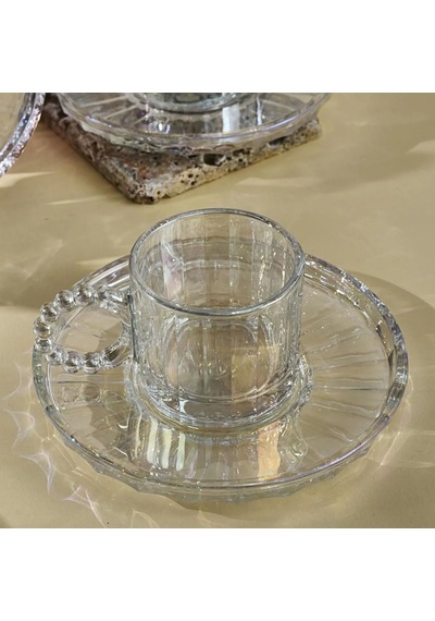 Ringo Line Lüster Altı Kişilik Kahve Fincan Takımı 100 Ml Çok Renkli