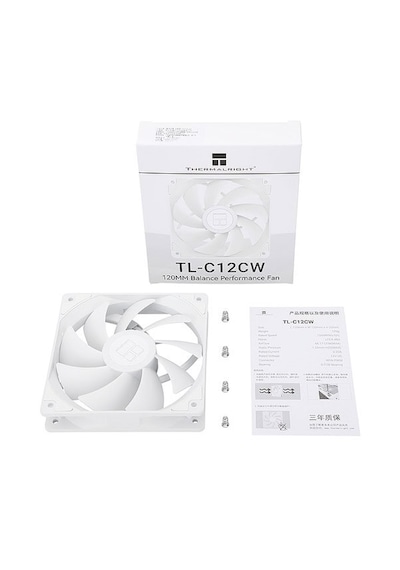 Thermalright Tl-c12cw 120mm Beyaz Kasa Fanı