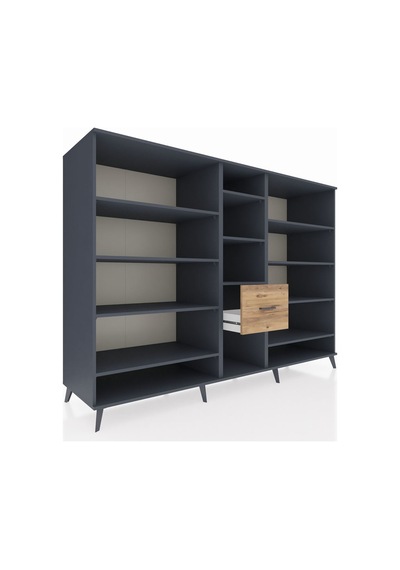 Kronos Dolap 11 Raflı 3 Çekmeceli 220x59x163 Antrasit-antrasit/ç Antrasit-antrasit/çam Kronos Dolap 11 Raflı 3 Çekmeceli 220x59x163 Antrasit-antrasit/ç Antrasit-antrasit/çam