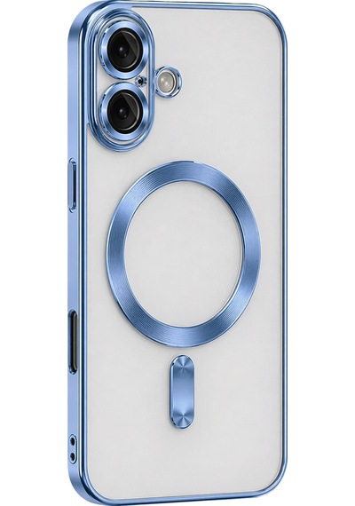 Gldısptm Newface Apple Uyumlu iPhone 16 Kılıf Kross Magneticsafe Kapak - Sierra Blue