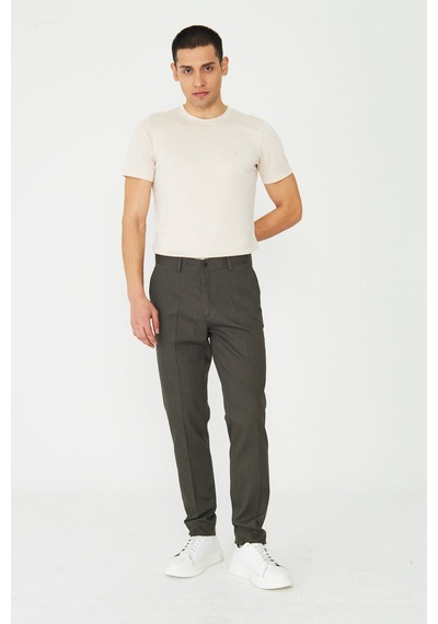 Haki Erkek Modern Kesim Günlük Kullanım Spor Pantolon Haki