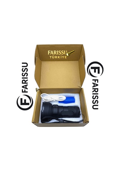 W5202-1 Yüksek Parlaklıklı Çok Fonksiyonlu El Feneri Siyah
