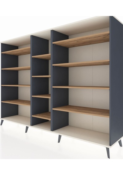 Hyperion Dolap 11 Raflı 220x44x163 Antrasit-aytaşı/çam Antrasit-aytaşı/çam Hyperion Dolap 11 Raflı 220x44x163 Antrasit-aytaşı/çam Antrasit-aytaşı/çam