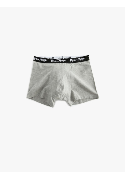 Koton Pamuklu 3'lü Lisanslı Rick And Morty Boxer Seti Siyah Desenli 5slm90013mk Siyah