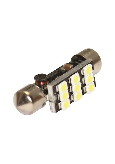 Sofit Ampul Led Beyaz 12V-24V 9 Led 39Mm Can Bus 2 Adet